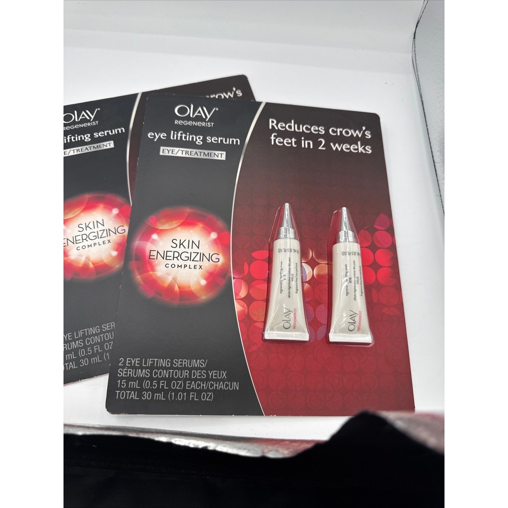 Olay Regenerist Eye Lifting Serum 2 Pack Skin Energizing Complex 4 Tubes Total
